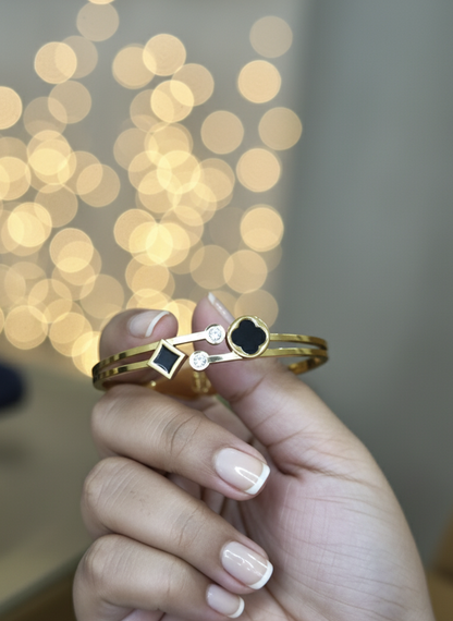 Midnight Charm Geometric Bracelet