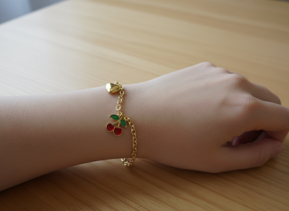 Cherry Charm Bracelet