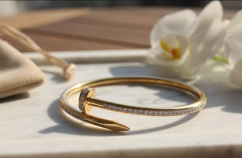 Golden Nail Head Bracelet