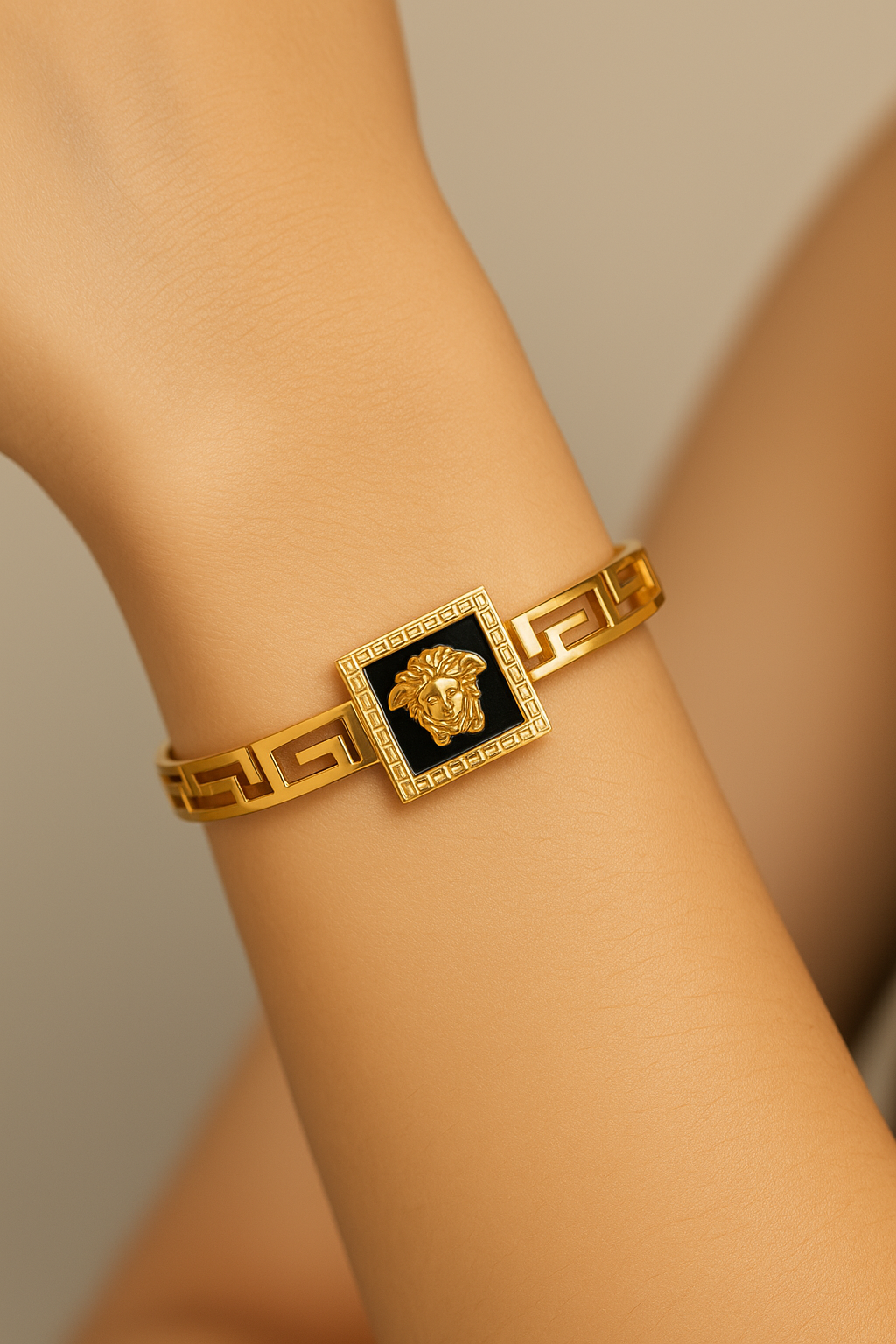 Regal Lion Emblem Bracelet