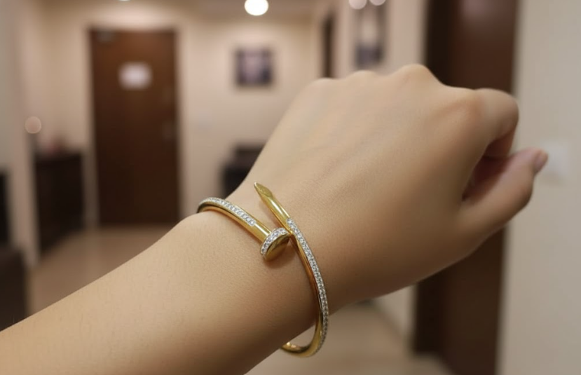 Golden Nail Head Bracelet