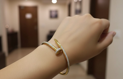 Golden Nail Head Bracelet