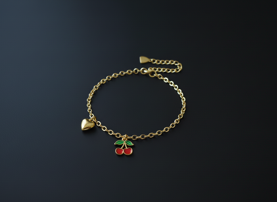 Cherry Charm Bracelet