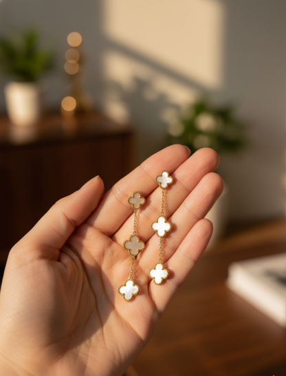 Eternal Clover Dangle Earrings