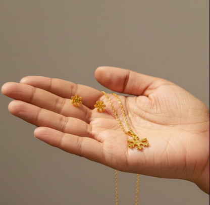Golden SnowFlake Bliss Set
