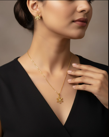 Golden SnowFlake Bliss Set