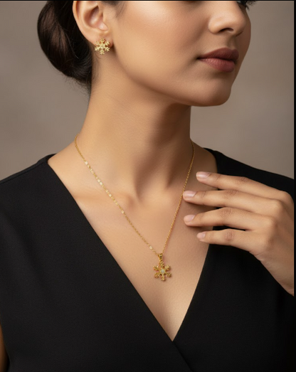 Golden SnowFlake Bliss Set