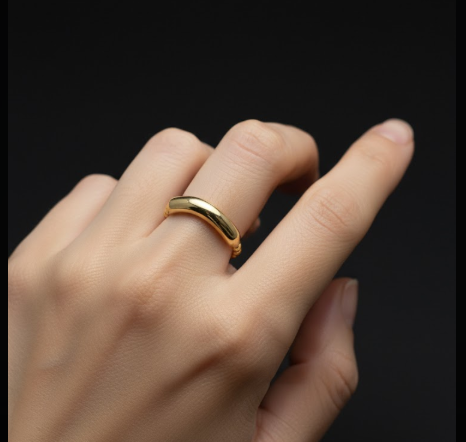 Golden BeadArc Ring