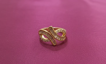 Golden Twirl Elegance Ring