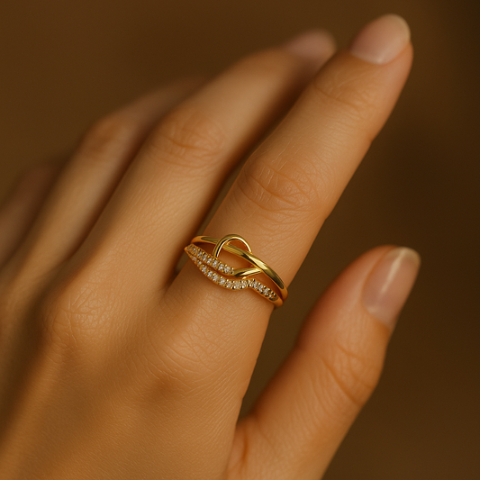 Infinity Grace Dual Band Ring