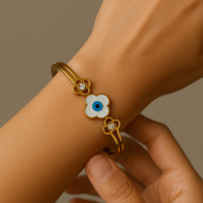 Divine Bloom Evil Eye Bracelet
