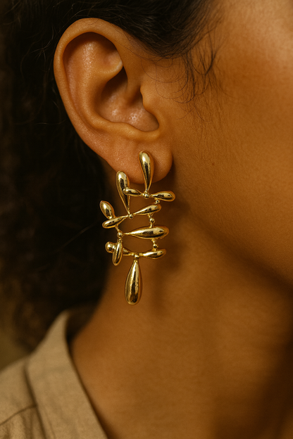 Liquid Muse Abstract Earrings