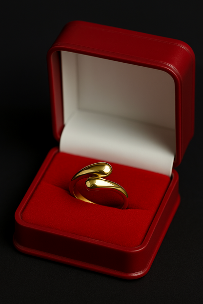 Golden Dew Wrap Ring