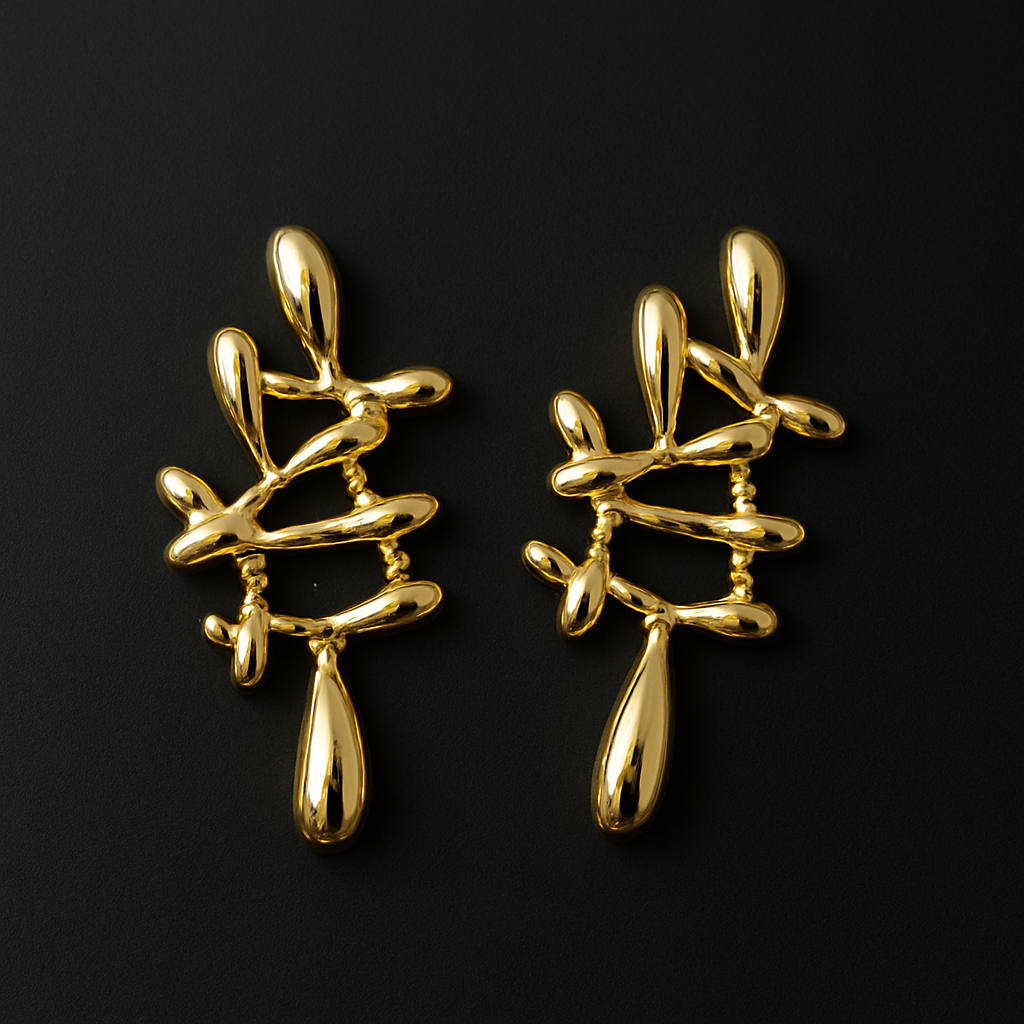 Liquid Muse Abstract Earrings