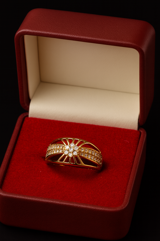 Radiant Bloom Statement Ring